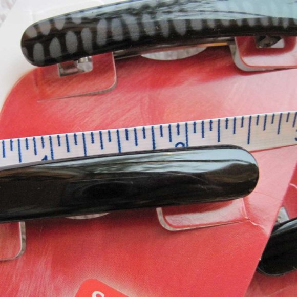 3 Goody Stay Put Slide Proof Hair Barrettes Secure Back Clips Blonde Black Brown - Picture 3 of 12